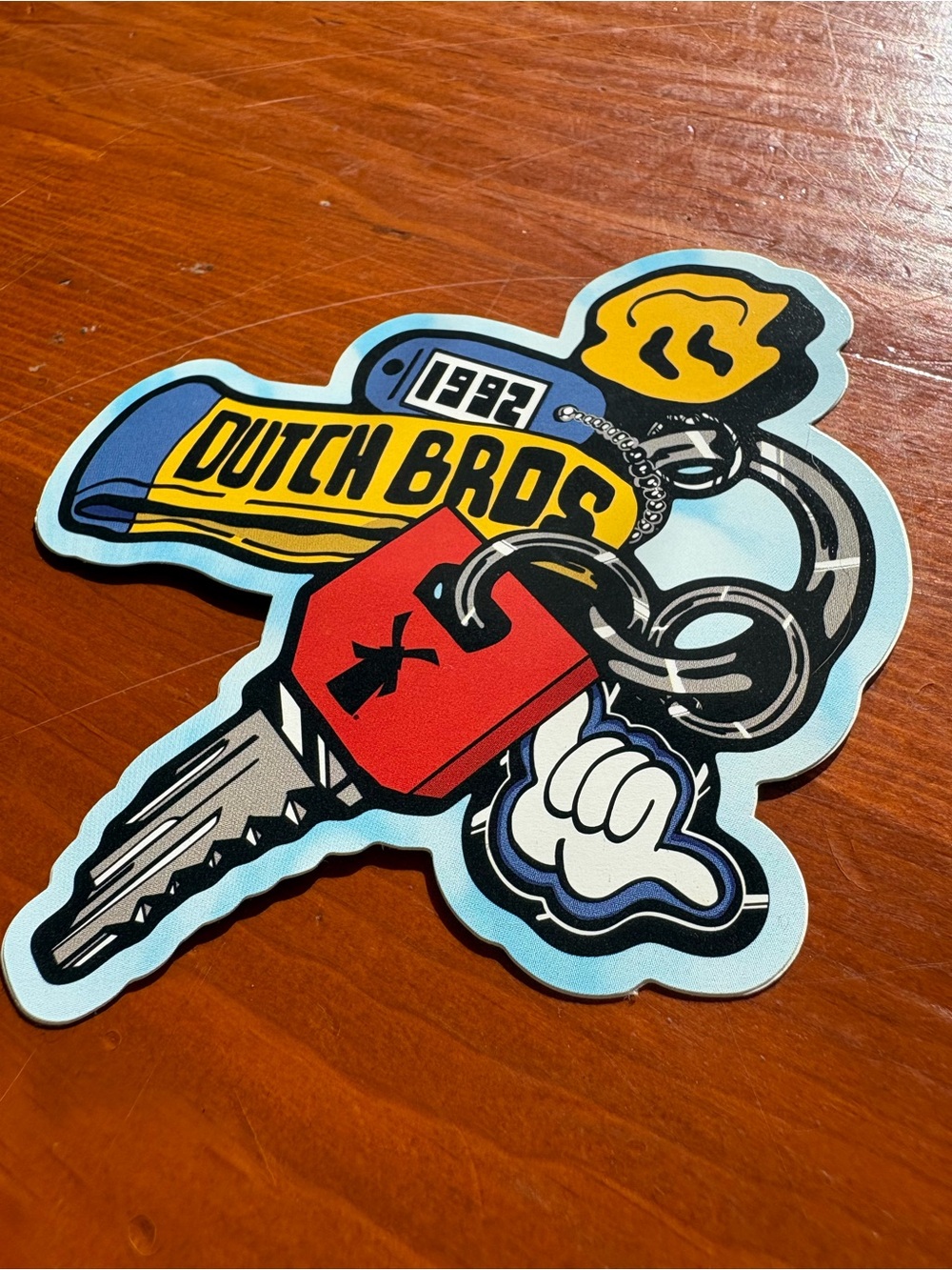 Dutch Bros Keychain Sticker - Picture 2 of 3